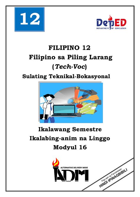 Filipino Sa Piling Larang (Tech .